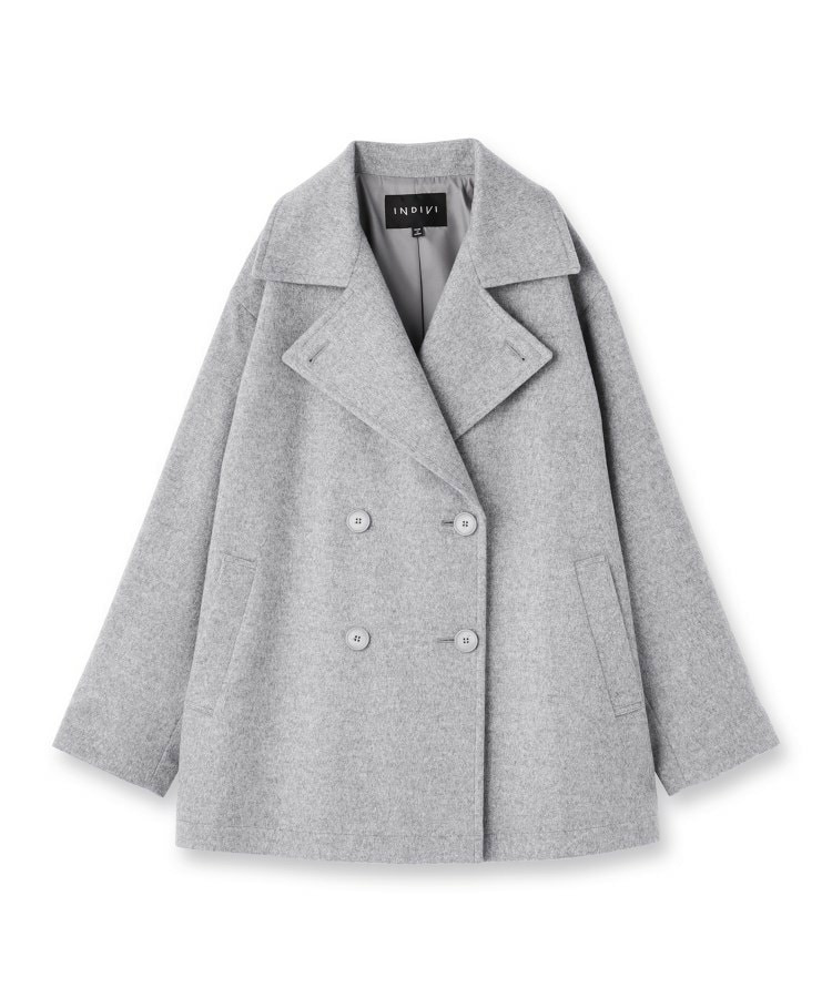 【軽やか/ゆったり】ウール混ショートトレンチコート2