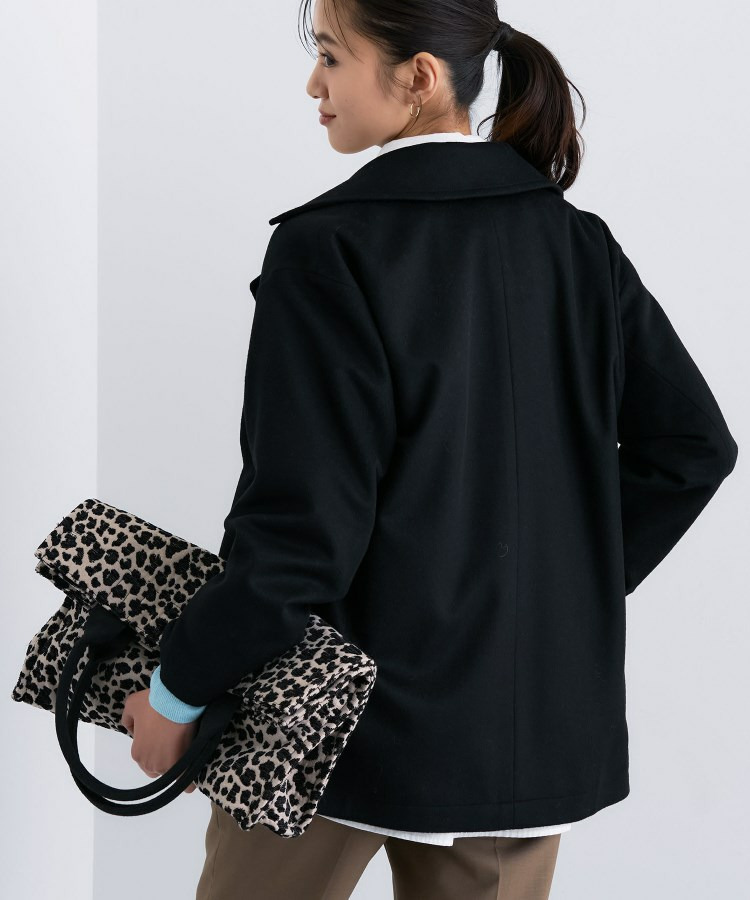 【軽やか/ゆったり】ウール混ショートトレンチコート4