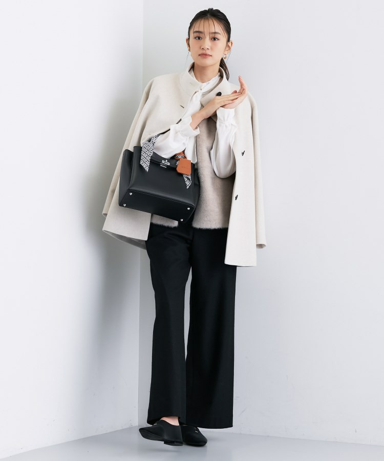 【日本製/ミドル丈】スタンドカラーミドルコート17