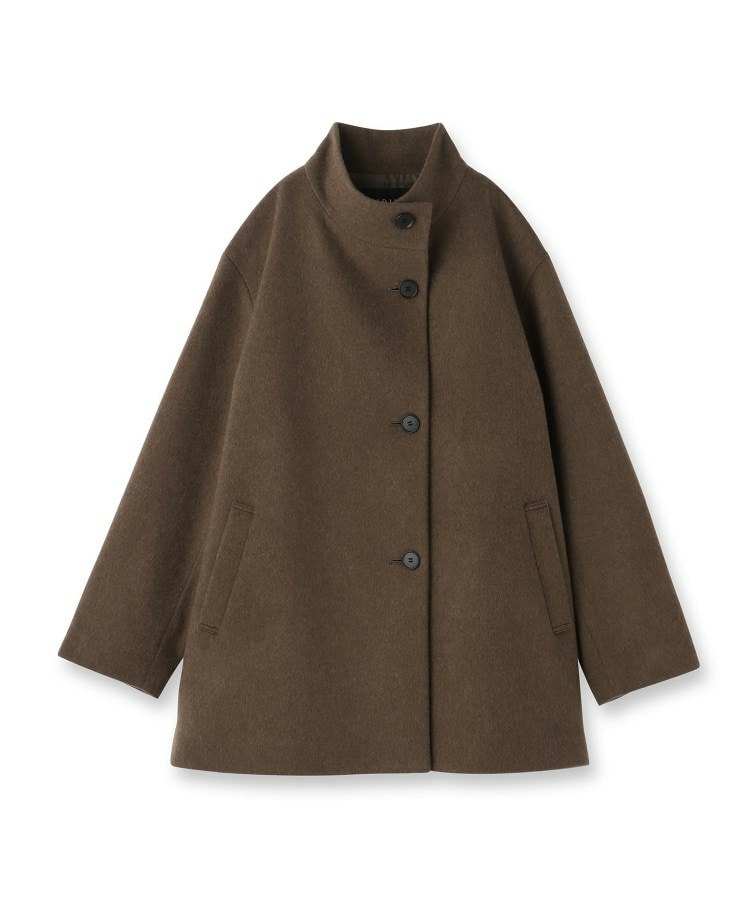 【日本製/ミドル丈】スタンドカラーミドルコート2