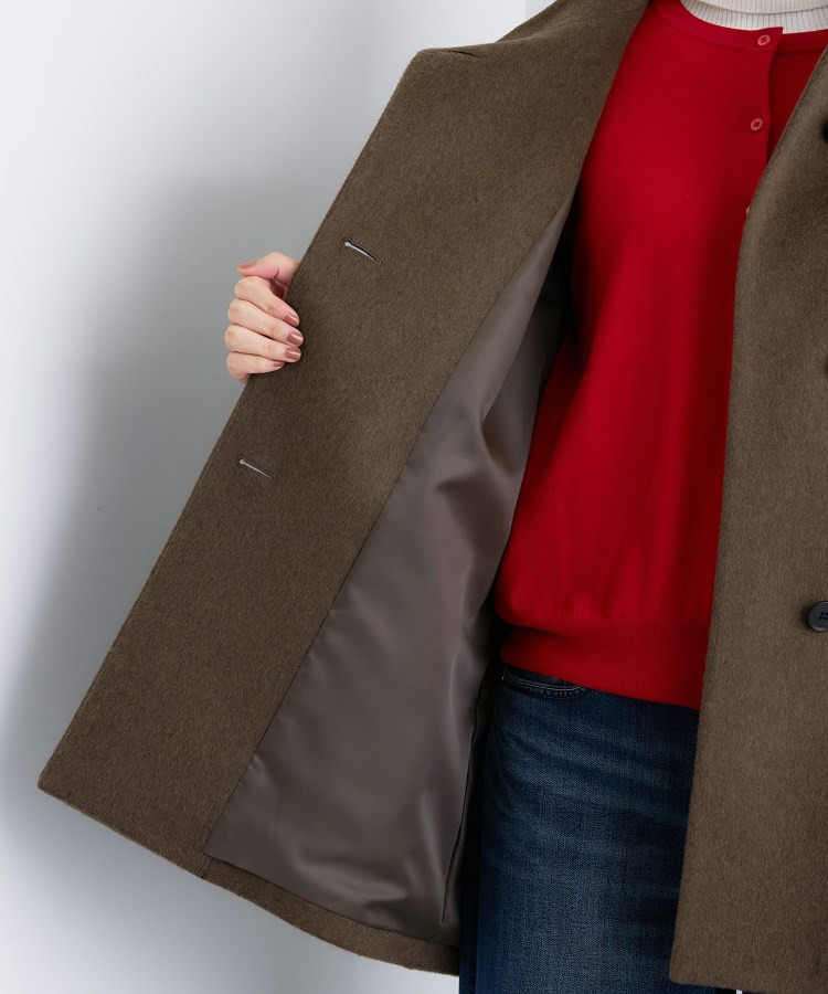 【日本製/ミドル丈】スタンドカラーミドルコート29