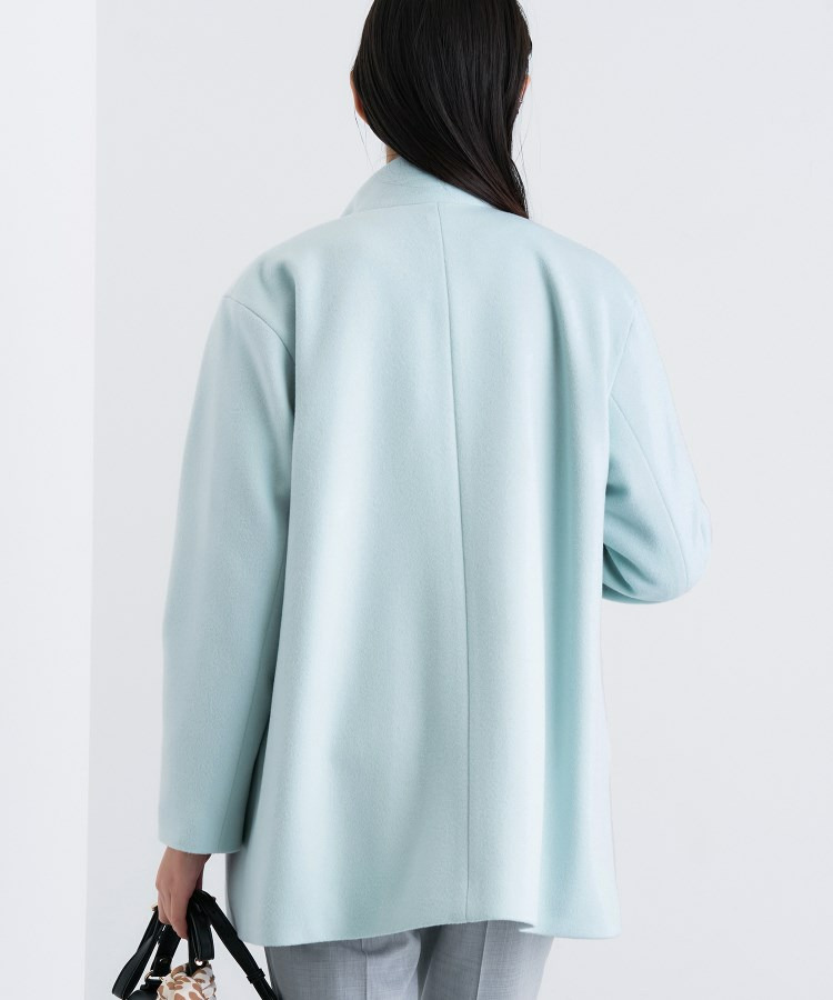 【日本製/ミドル丈】スタンドカラーミドルコート4