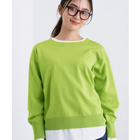 ボートネック ストレッチニット