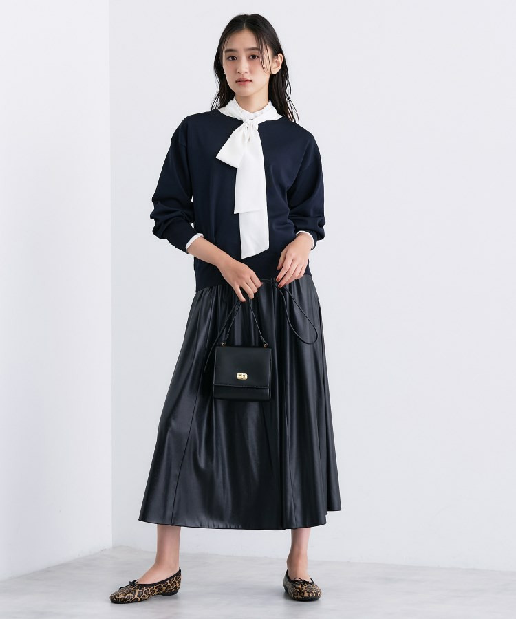 ボートネック ストレッチニット16