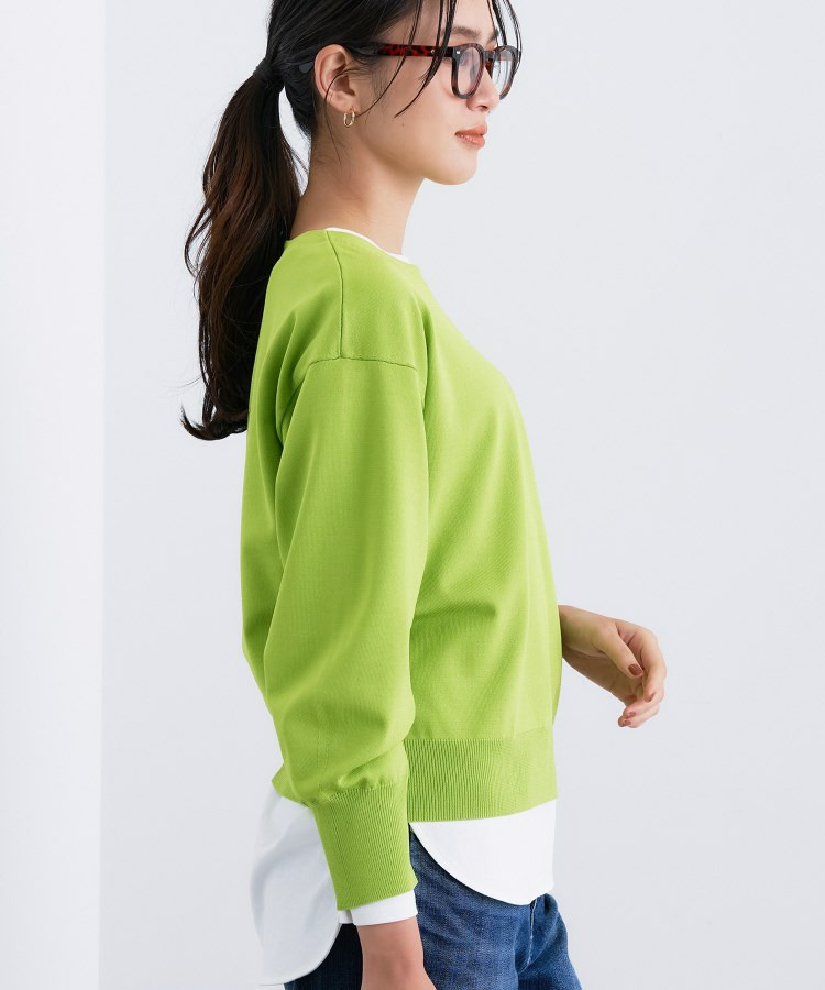 ボートネック ストレッチニット2