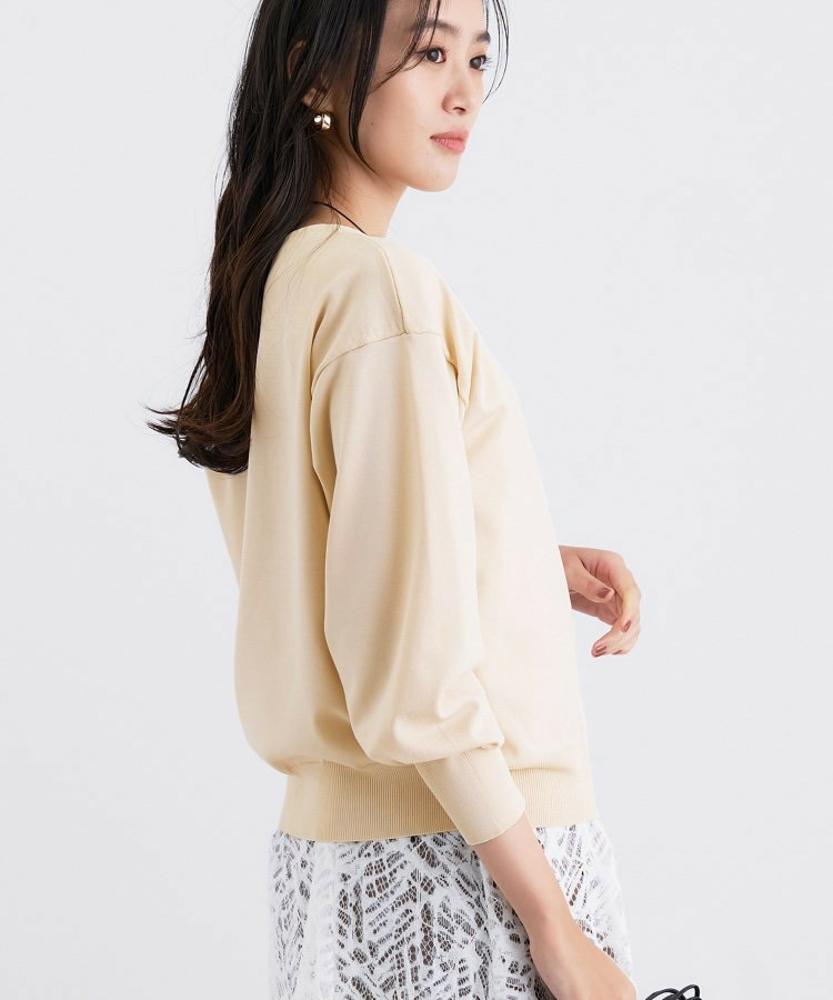 ボートネック ストレッチニット6