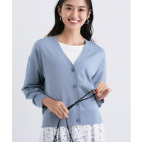 Vネック ストレッチカーディガン