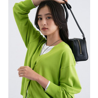 Vネック ストレッチカーディガン