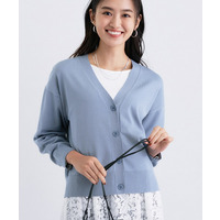 Vネック ストレッチカーディガン