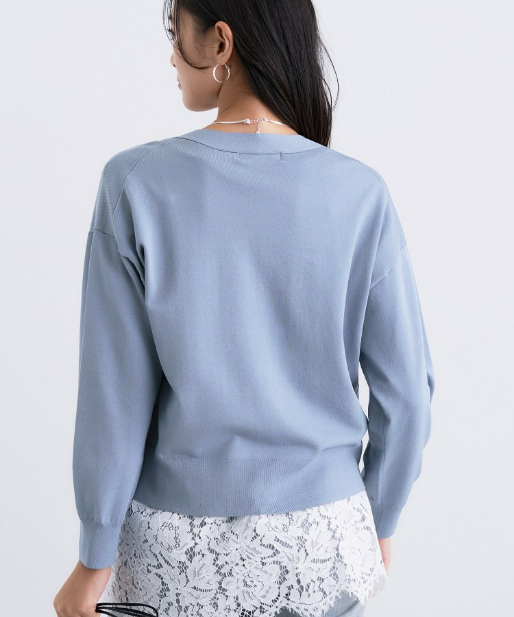 Vネック ストレッチカーディガン16