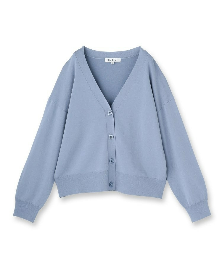 Vネック ストレッチカーディガン2