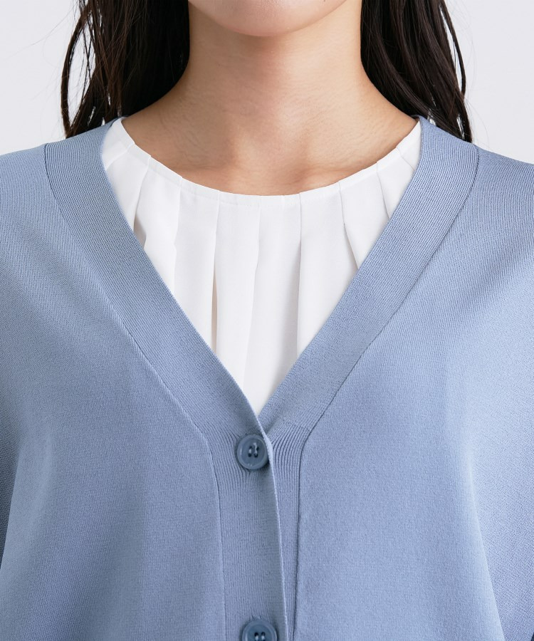 Vネック ストレッチカーディガン22