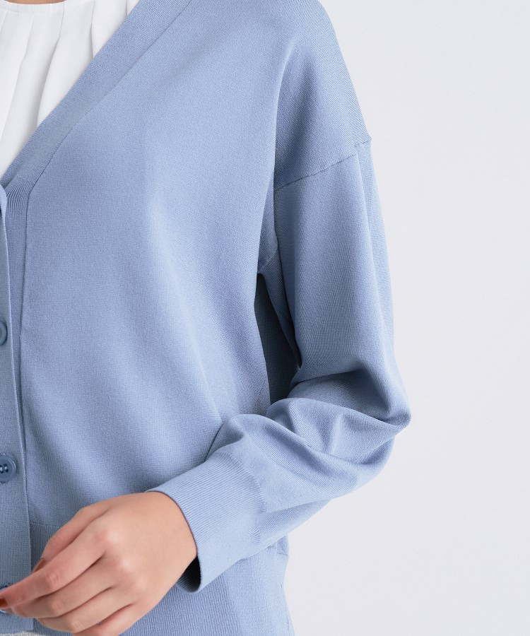 Vネック ストレッチカーディガン23