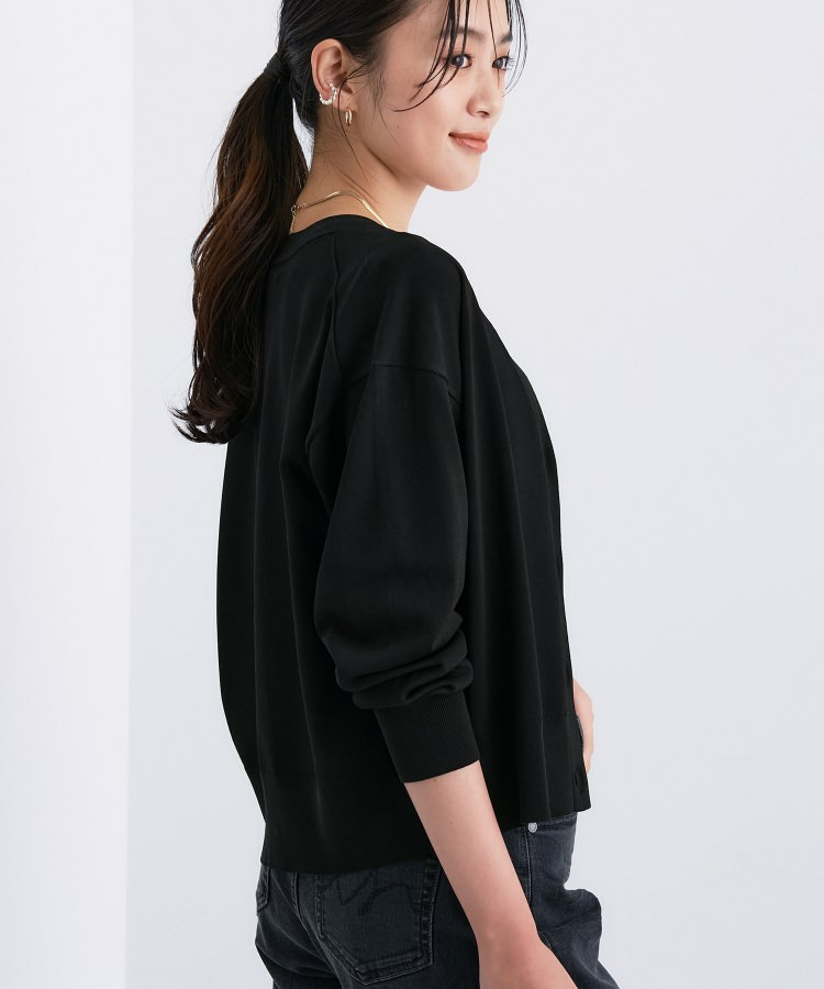 Vネック ストレッチカーディガン3