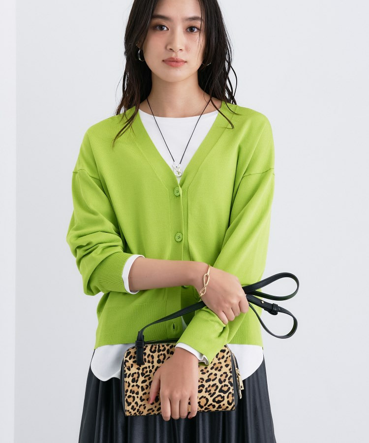 Vネック ストレッチカーディガン7