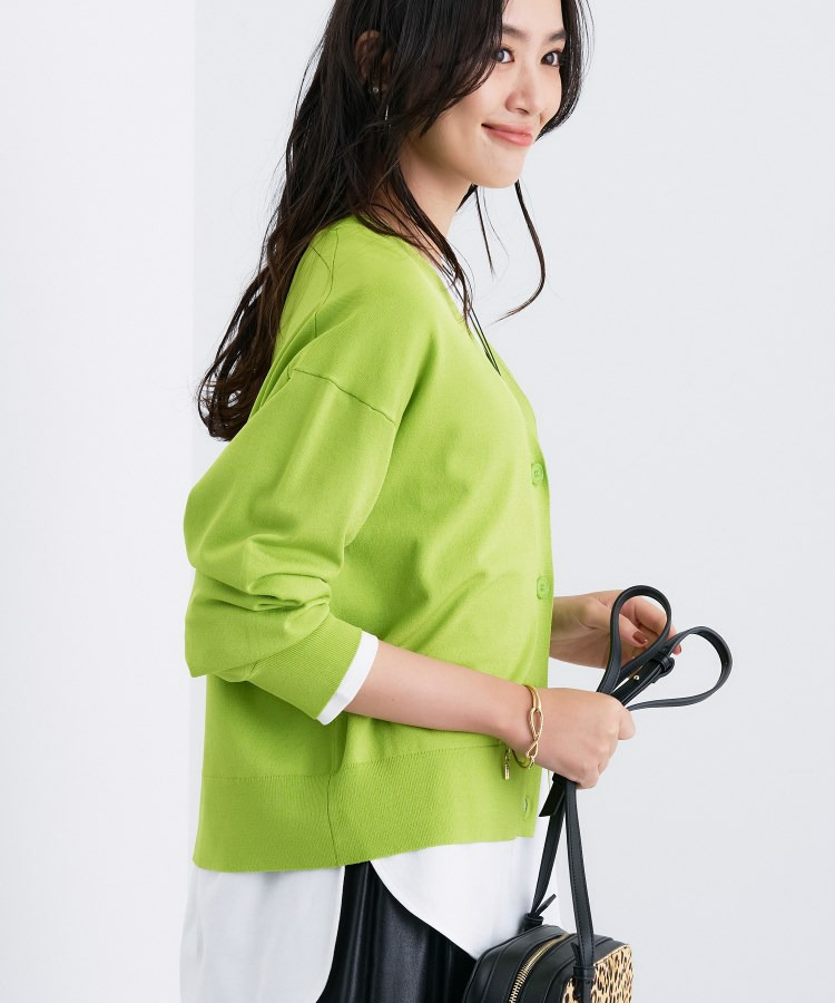 Vネック ストレッチカーディガン8