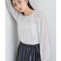 【袖コンシャス】シアードットブラウス