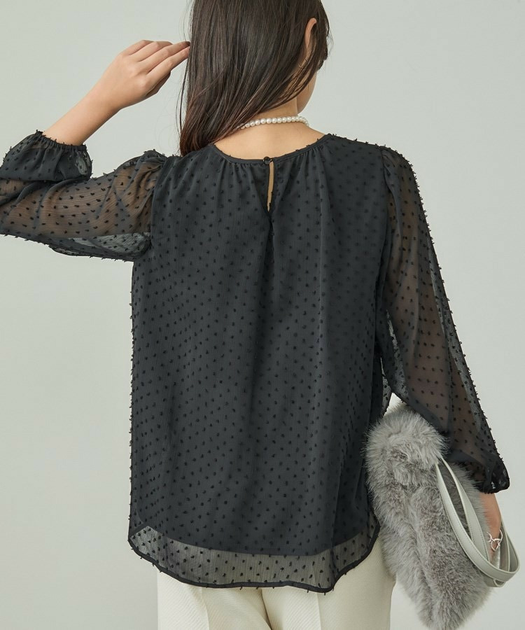 【袖コンシャス】シアードットブラウス12