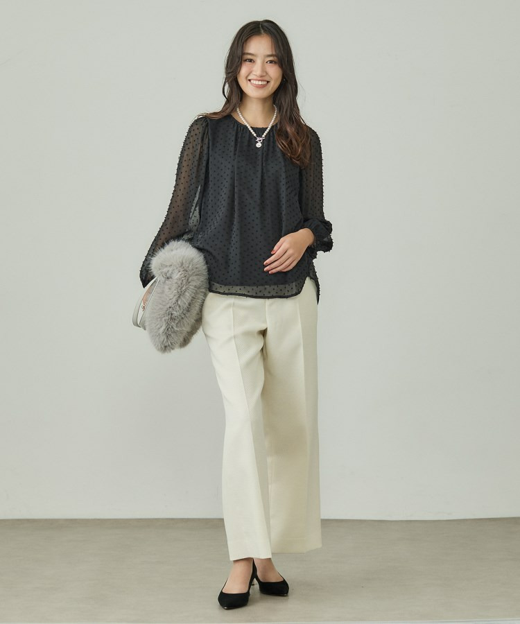 【袖コンシャス】シアードットブラウス13