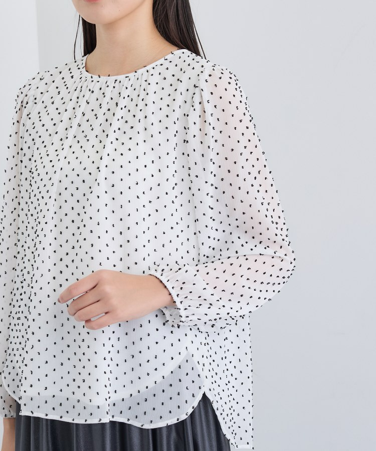 【袖コンシャス】シアードットブラウス23