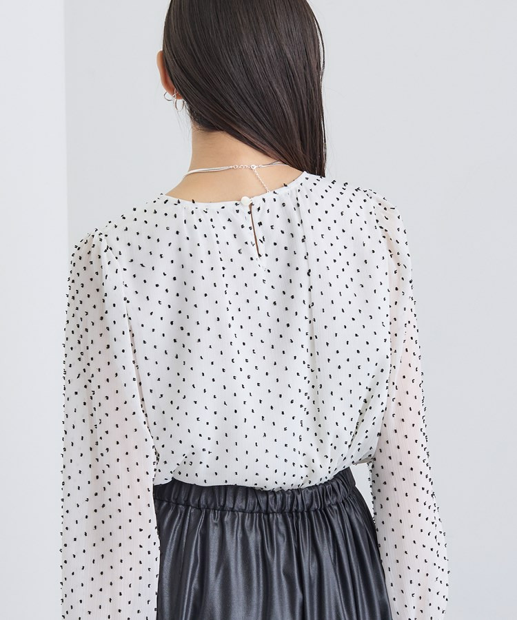 【袖コンシャス】シアードットブラウス4