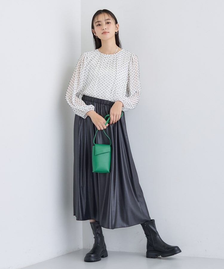 【袖コンシャス】シアードットブラウス5