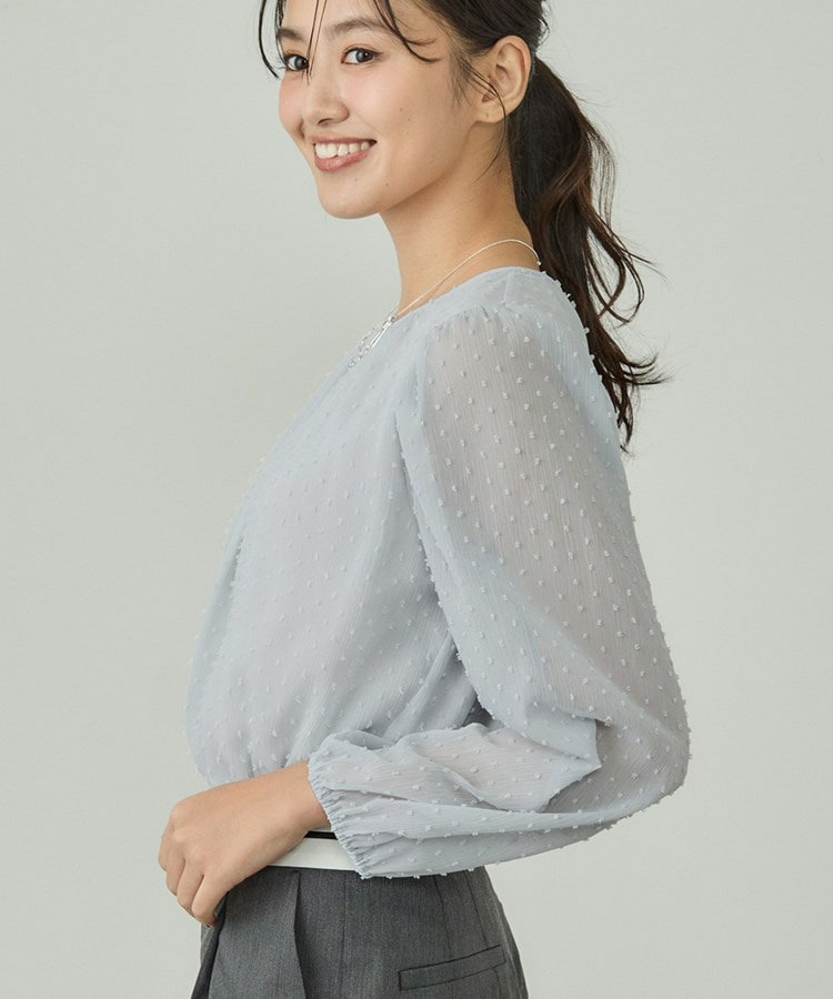 【袖コンシャス】シアードットブラウス7