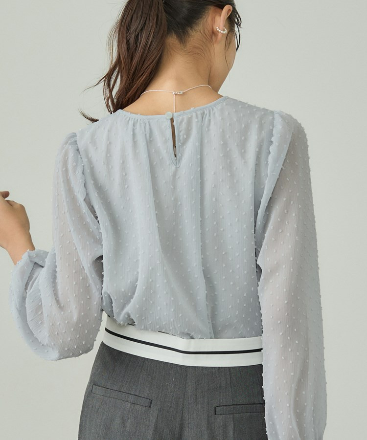 【袖コンシャス】シアードットブラウス8