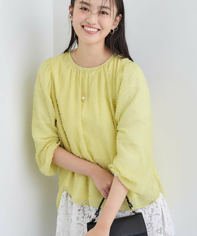 【袖コンシャス】シアードットブラウス1