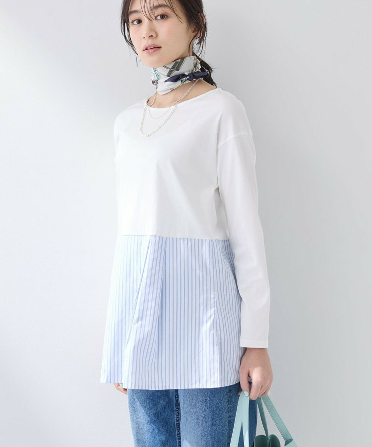 【レイヤードにおすすめ】切り替えデザイントップス