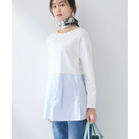 【レイヤードにおすすめ】切り替えデザイントップス