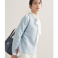 【洗える／大人ラメ】カラーMIXボトルネックニット