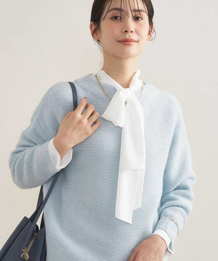 【洗える/大人ラメ】カラーMIXボトルネックニット11