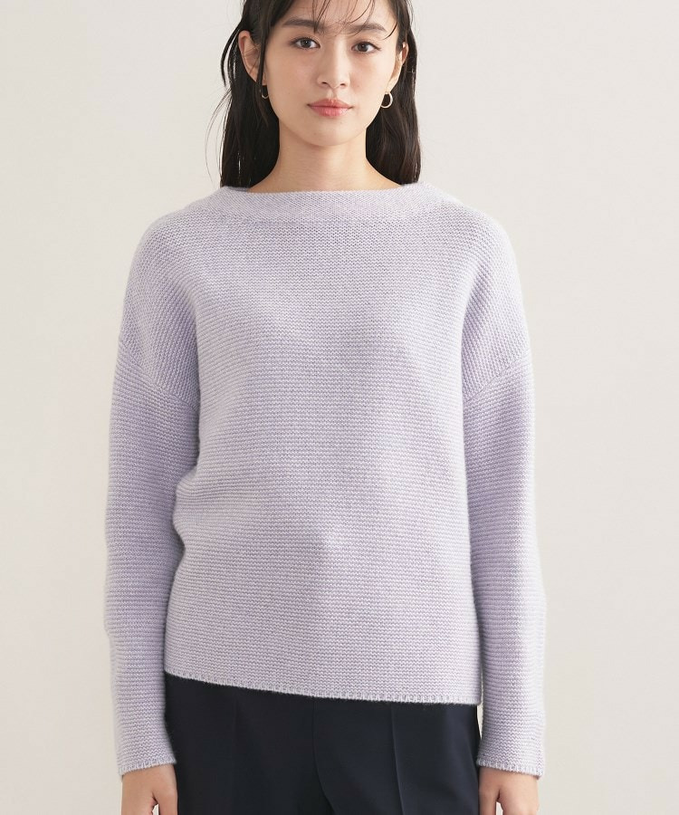 【洗える/大人ラメ】カラーMIXボトルネックニット15