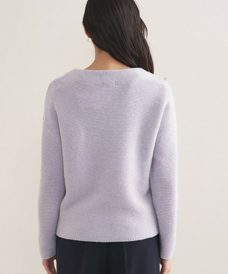 【洗える/大人ラメ】カラーMIXボトルネックニット17