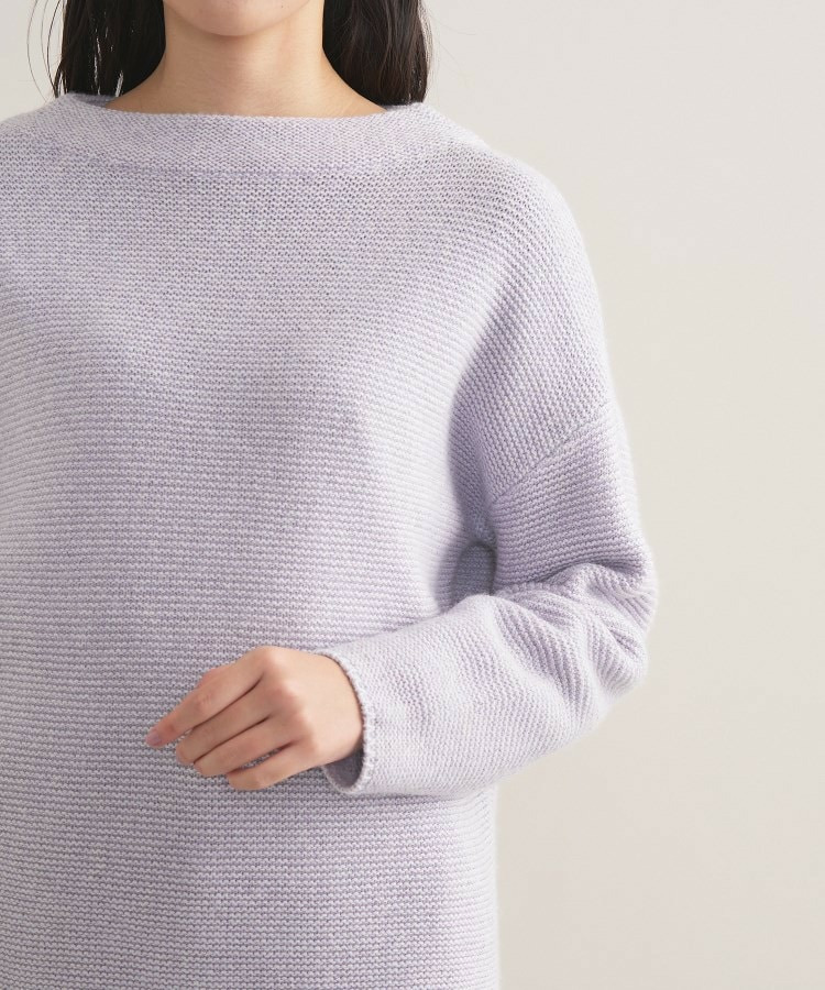 【洗える/大人ラメ】カラーMIXボトルネックニット19