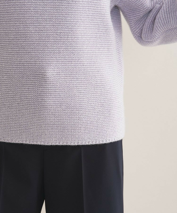 【洗える/大人ラメ】カラーMIXボトルネックニット20