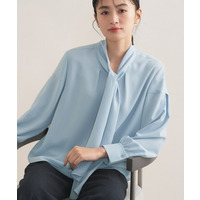 【セレモニー／洗える】ジョーゼットボウタイブラウス