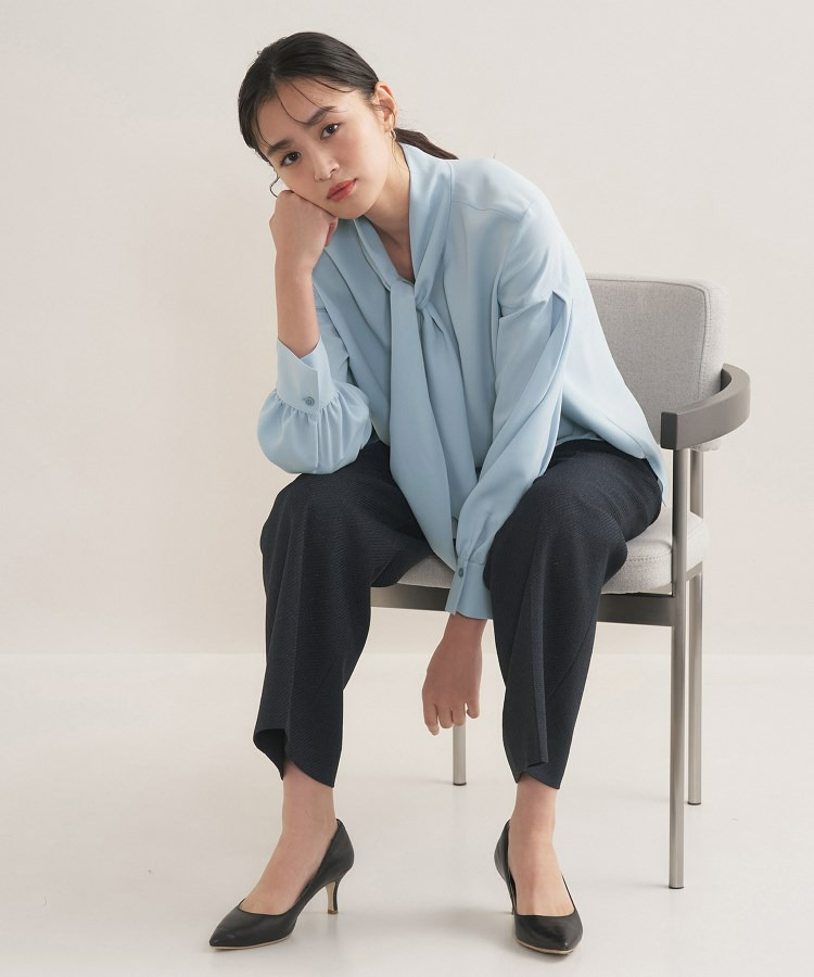 【セレモニー/洗える】ジョーゼットボウタイブラウス12