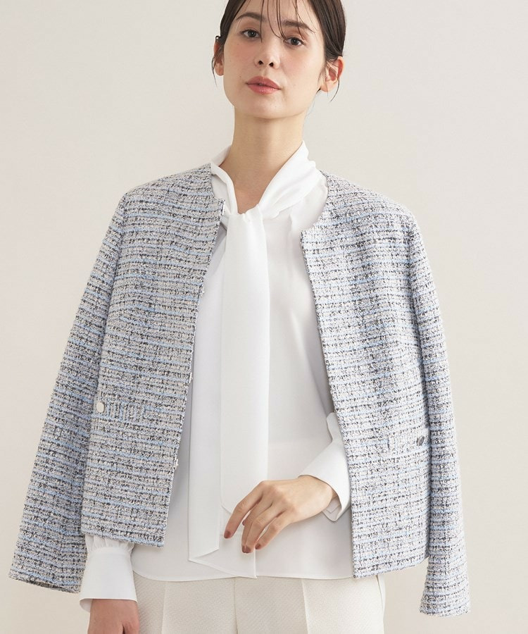 【セレモニー/洗える】ジョーゼットボウタイブラウス3