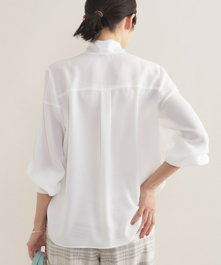 【セレモニー/洗える】ジョーゼットボウタイブラウス4