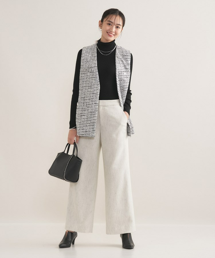 【2点セット/洗える/セレモニー】ツイードジレ&ボウタイブラウス7