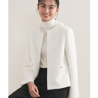 【セレモニー／洗える】ミックスツイードライトジャケット