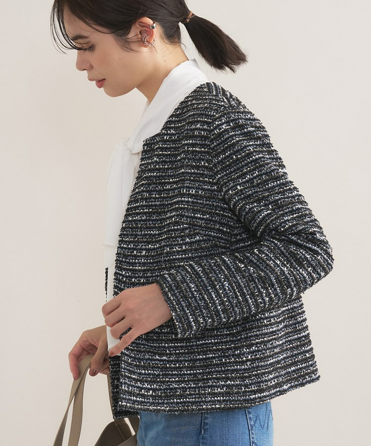 【セレモニー/洗える】ミックスツイードライトジャケット11