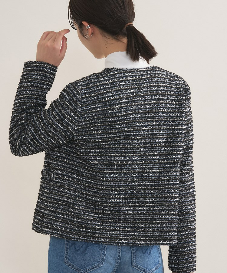 【セレモニー/洗える】ミックスツイードライトジャケット12