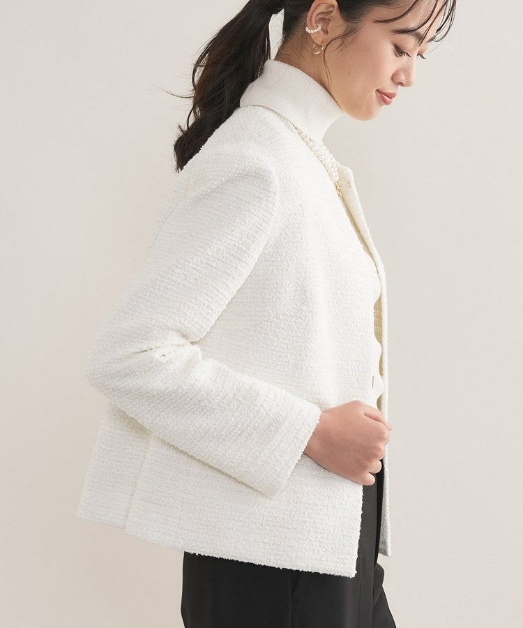 【セレモニー/洗える】ミックスツイードライトジャケット16