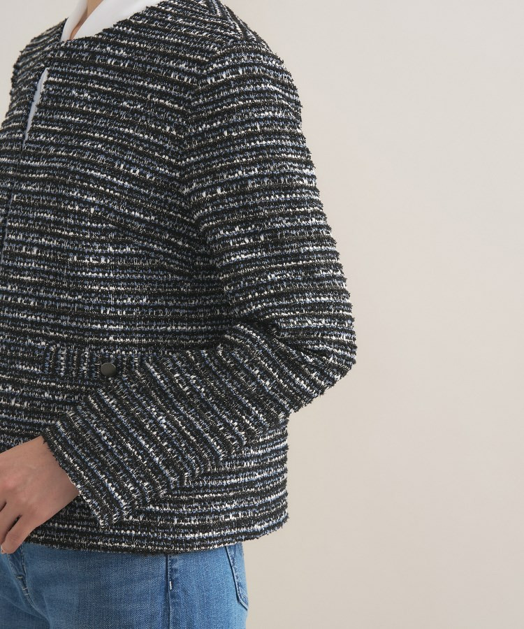 【セレモニー/洗える】ミックスツイードライトジャケット24