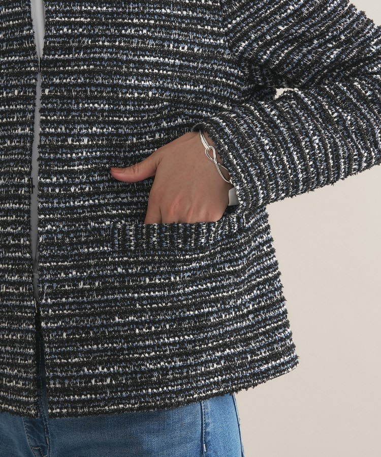 【セレモニー/洗える】ミックスツイードライトジャケット25