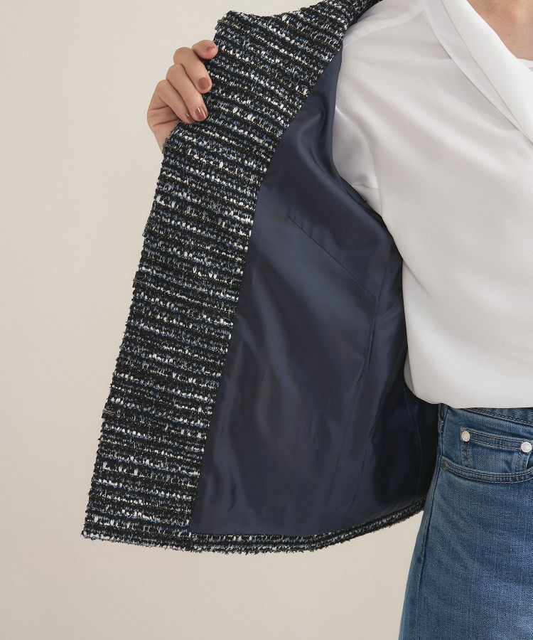 【セレモニー/洗える】ミックスツイードライトジャケット27