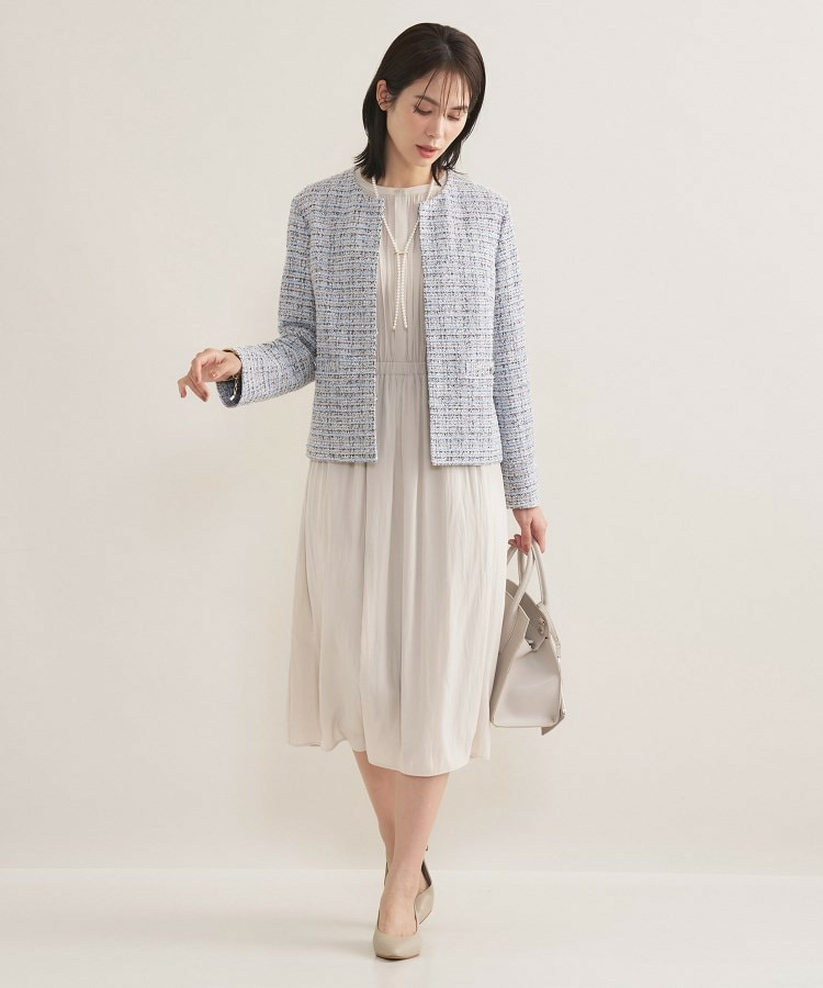 【セレモニー/洗える】ミックスツイードライトジャケット9